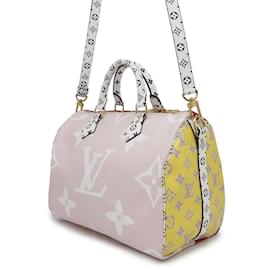Louis Vuitton-Louis Vuitton Monogram Giant Speedy Bandouliere 30 NM Handbag-Red