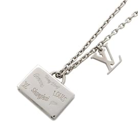 Louis Vuitton-Louis Vuitton Necklace Collier LV Aloha Case-Silvery