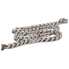 Louis Vuitton-Louis Vuitton LV Mosaic Necklace-Silvery
