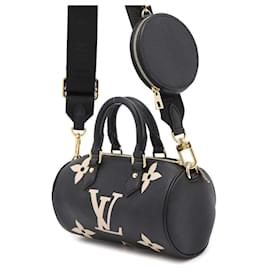 Louis Vuitton-Louis Vuitton Bicolor Monogram Empreinte Papillon BB Handbag-Black,Beige