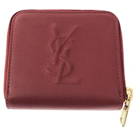 Yves Saint Laurent-Yves Saint Laurent Red Bi-Fold Wallet-Red