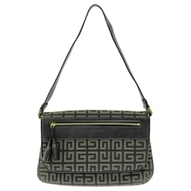 Givenchy-Givenchy Red Canvas and Leather Shoulder Bag-Red