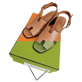 Hermès-Sandales-Camel