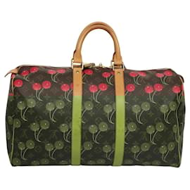 Louis Vuitton-LOUIS VUITTON Monogram Cherry Keepall 45 Boston Bag M95011 LV Auth BD1558AM-Monogram