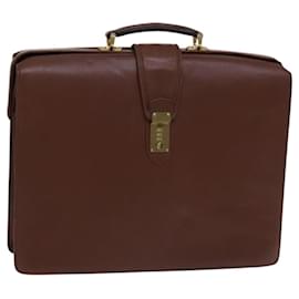 Balenciaga-Sac d'affaires en cuir marron BALENCIAGA Auth bs23875-Marron