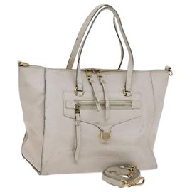 LOUIS VUITTON Borsa Monogram Empreinte Lumineuse PM 2way Bianca M93411 Auth bs24134 Bianco