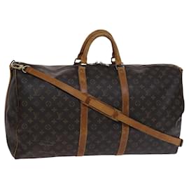 Louis Vuitton-LOUIS VUITTON Monogram Keepall Bandouliere 60 Boston Bag M41412 LV Auth 116775-Monogram