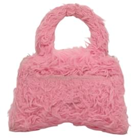 Balenciaga-Sac à main Hour Glass en laine 2way rose Auth KD374-Rose