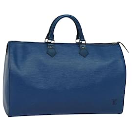 Louis Vuitton-LOUIS VUITTON Epi Keepall 45 Boston Bag Blue M42975 LV Auth KD471-Blue