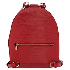 Louis Vuitton-LOUIS VUITTON Epi Mabillon Backpack Castilian Red M52237 LV Auth KD478-Red