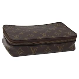 Louis Vuitton-BOÎTE À BIJOUX LOUIS VUITTON Monogram Posh Monte Carlo M47350 LV Auth BA792-Monogramme