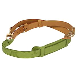 Louis Vuitton-LOUIS VUITTON Adjustable Shoulder Strap Leather 40.2""-47.2"" Beige Auth 116017-Beige