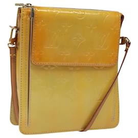 Louis Vuitton-LOUIS VUITTON Monogram Vernis Motto Accessory Pouch Gray M91030 LV Auth 116046-Grey