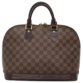 Louis Vuitton-LOUIS VUITTON Damier Ebene Alma Hand Bag N51131 LV Auth MX073-Other