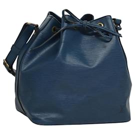 Louis Vuitton-LOUIS VUITTON Epi Petit Noe Shoulder Bag Blue M44105 LV Auth 117056-Blue
