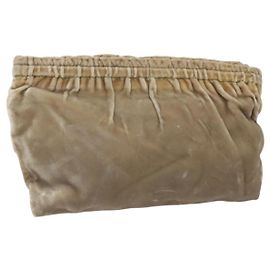 Prada Beuteltasche Velours Beige Auth BD1618 Beige