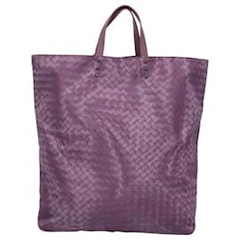Autre Marque-BOTTEGA VENETA INTRECCIATO Tote Bag Nylon Purple Auth BD1795-Purple