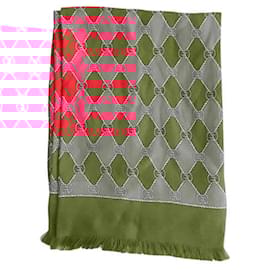 Gucci-Silk scarf-Red