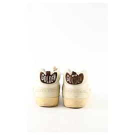 Golden Goose-Leather sneakers-White