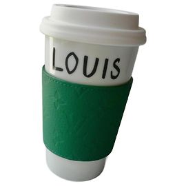 LOUIS VUITTON Porcelain Cup Mug new / Louis Cup White