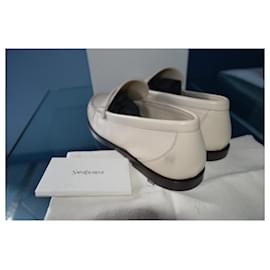 Saint Laurent-loafers saint laurent pearl 38-Beige