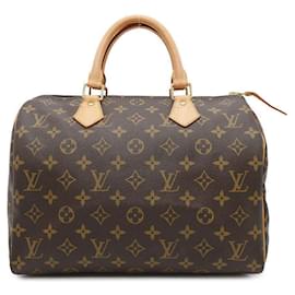 Louis Vuitton-Louis Vuitton Monogram Speedy 30 Handbag-Brown