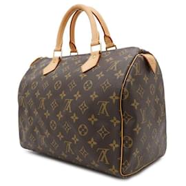 Louis Vuitton-Louis Vuitton Monogram Speedy 30 Handbag-Brown