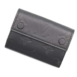 Louis Vuitton-Louis Vuitton Tri-fold Wallet in Monogram Shadow-Black