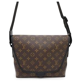 Louis Vuitton-Louis Vuitton Monogram Macassar Shoulder Bag-Black