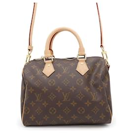 Louis Vuitton-Louis Vuitton Monogram Speedy Bandouliere 25 Handbag-Brown