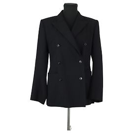 Alaïa Schwarzer Wollblazer Schwarz