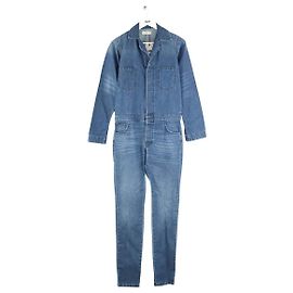 Bash Blaue Baumwoll-Jumpsuit Blau