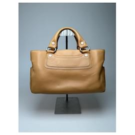 Céline Borsa a mano in pelle beige vintage Celine Paris Cammello