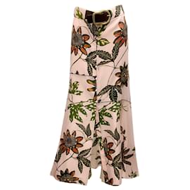 Dorothée Schumacher-Dorothee Schumacher Pink Rose Passiflora Powerful Flora Skirt-Pink