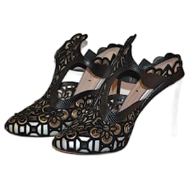Fendi-sandales-Noir,Argenté