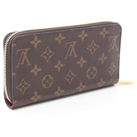 Louis Vuitton-Louis Vuitton Zippy Wallet Monogram Fuchsia-Brown