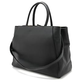 Fendi-Sac à main en cuir Fendi 2JOURS-Noir