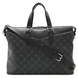 Louis Vuitton-Louis Vuitton Monogram Eclipse Briefcase Explorer Business Bag-Black