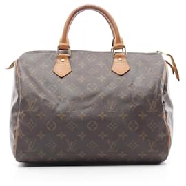 Louis Vuitton-Louis Vuitton Speedy 30 Monogram Handbag-Brown