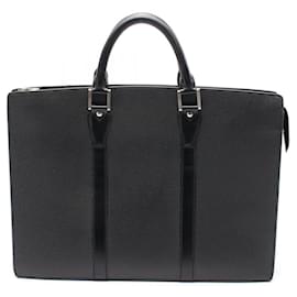 Louis Vuitton-Louis Vuitton Taiga Leather Briefcase-Black