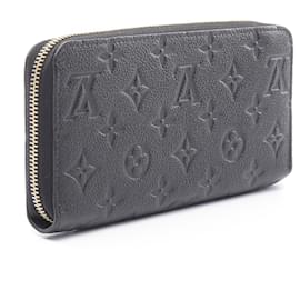 Louis Vuitton-Louis Vuitton Zippy Wallet Monogram Noir Leather-Black