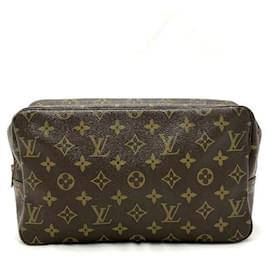 Louis Vuitton-Pochette de Toilette Monogram Louis Vuitton-Marron