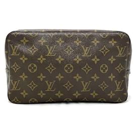 Louis Vuitton-Pochette de Toilette Monogram Louis Vuitton-Marron