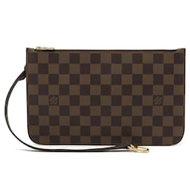 Louis Vuitton-Pochette Louis Vuitton Damier Neverfull MM-Marron