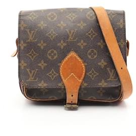 Louis Vuitton-Louis Vuitton Cartouchiere MM Shoulder Bag-Brown