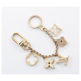 Louis Vuitton-Porte-clés charm Monogram Louis Vuitton-Doré,Métallisé