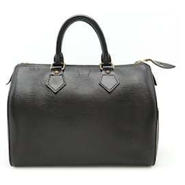 Louis Vuitton-Louis Vuitton Epi Speedy 30 Handbag-Black