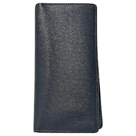 Louis Vuitton-Louis Vuitton Taiga Portefeuille Brazza Wallet-Black
