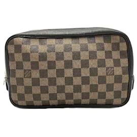 Louis Vuitton-Pochette de Toilette Damier Louis Vuitton-Marron