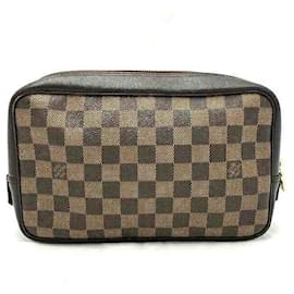 Louis Vuitton-Pochette de Toilette Damier Louis Vuitton-Marron